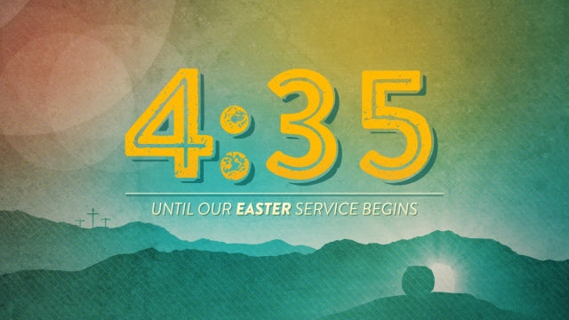 Colorful Easter Sunday Countdown