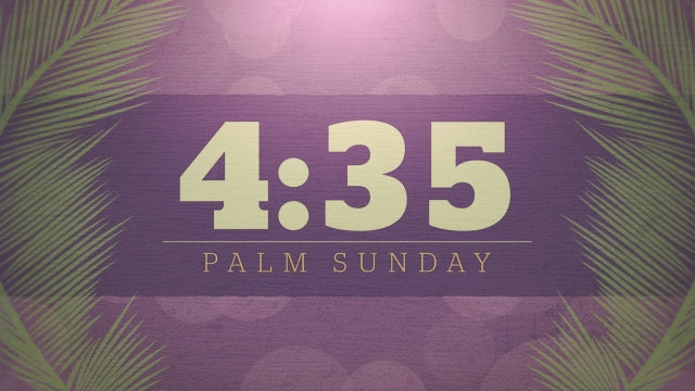 Palm Sunday Bokeh Countdown