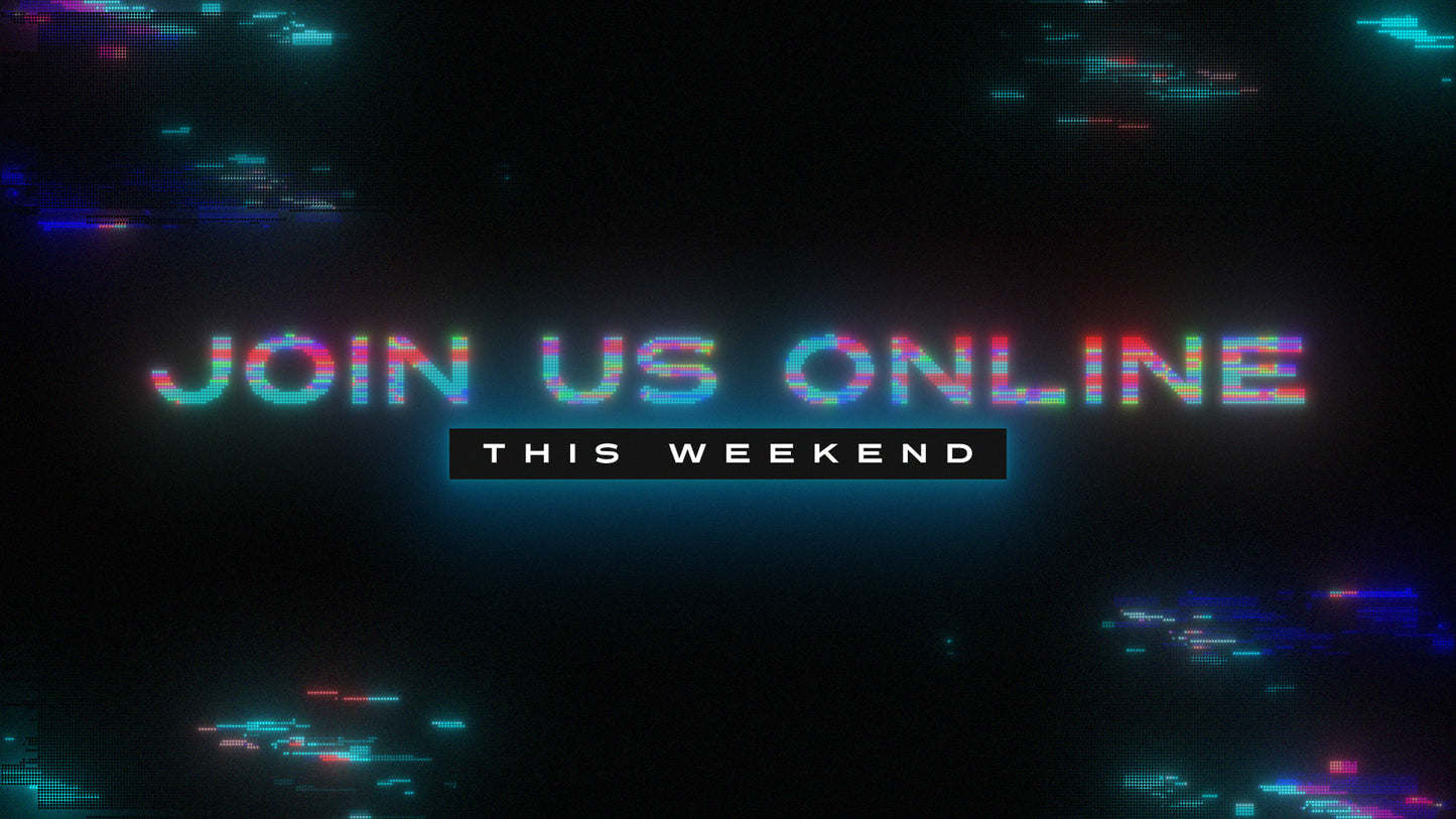 LED Glitch Join Us Online This Weekend Still