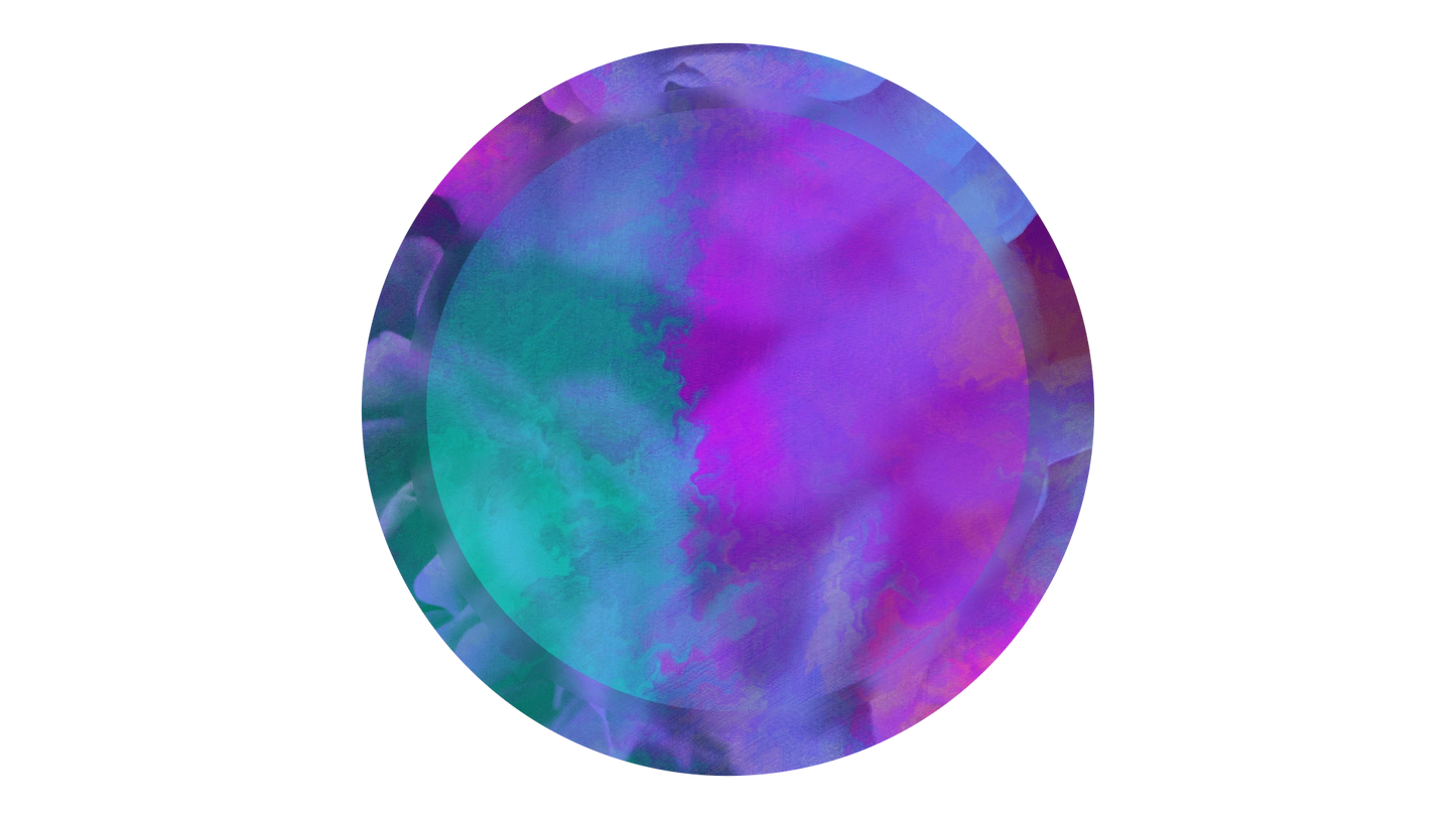 Floral Paint Circle 01