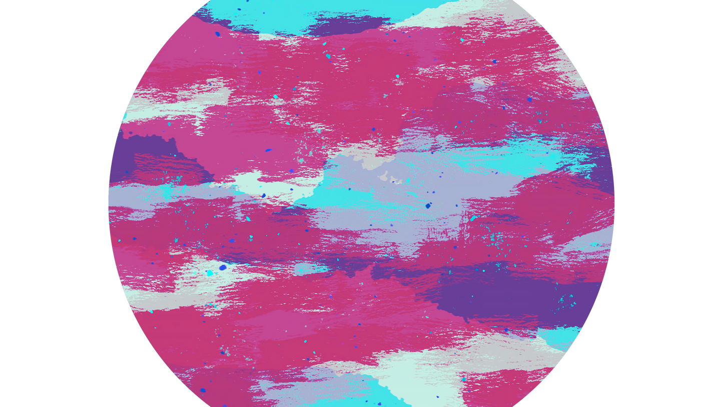 Vibrant Strokes Circle