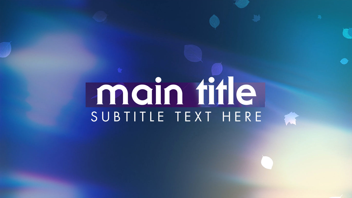 Light Leaves Sermon Titles