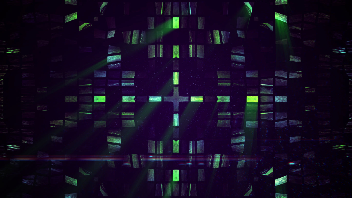 Cross Glass Emerald