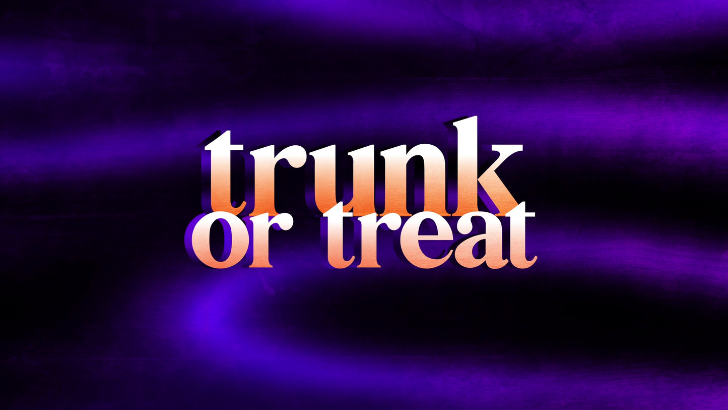Wooden Gradients Trunk Or Treat
