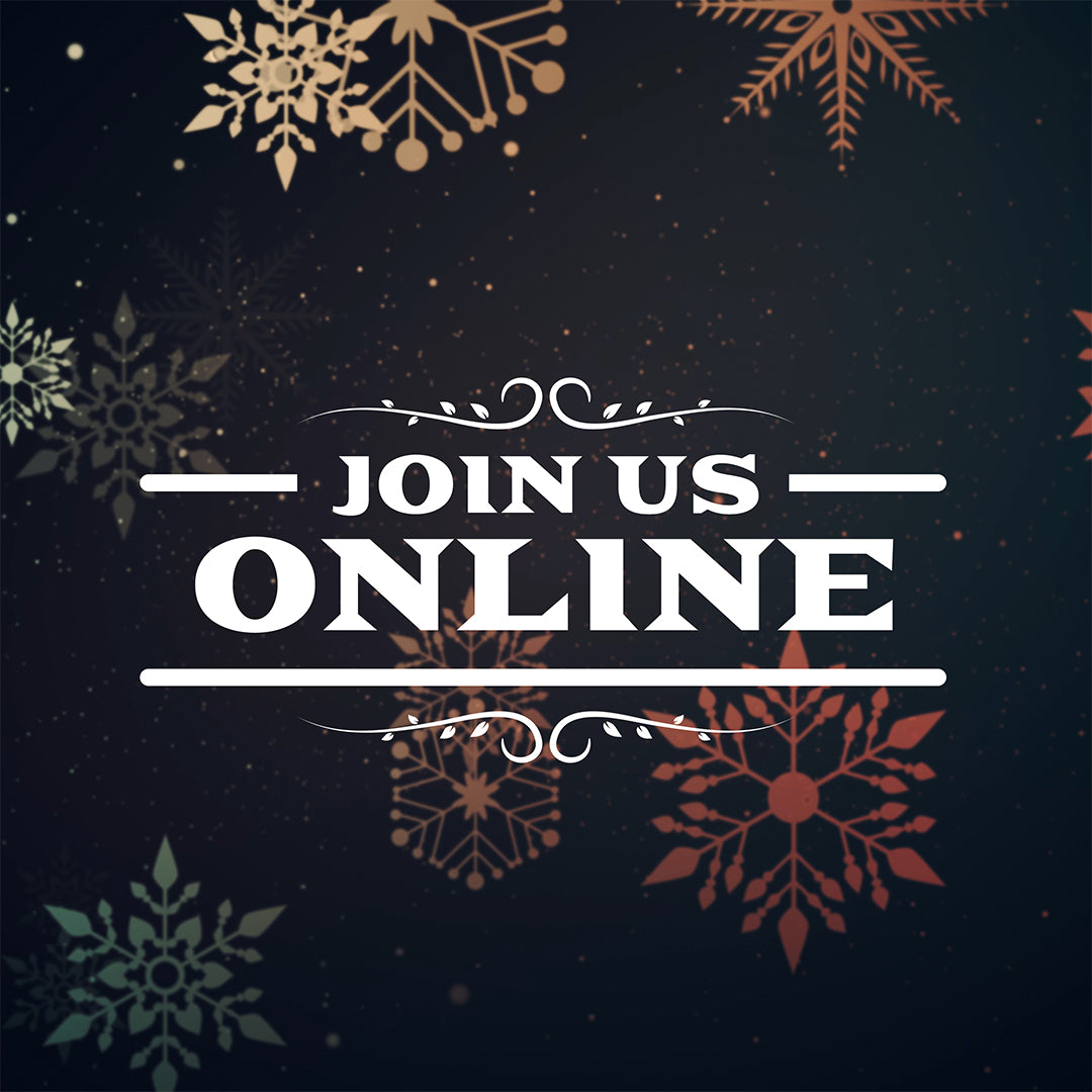 Vintage Christmas Join Us Online Editable