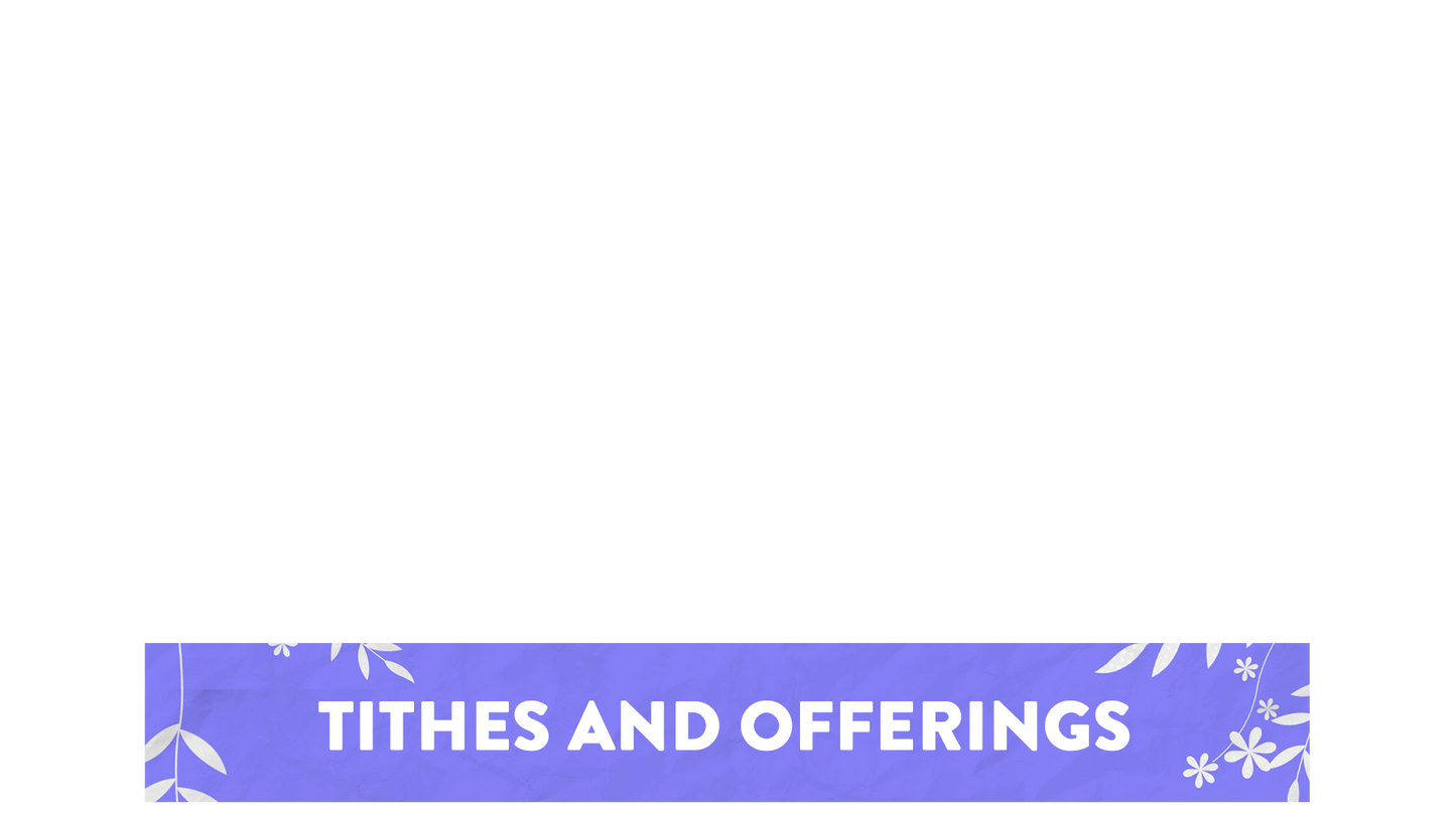 Spring Textures Lower Third Tithes Offering