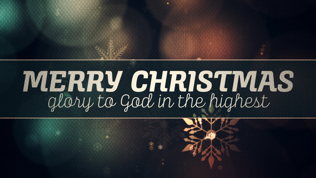 Vintage Christmas Lights Title Still