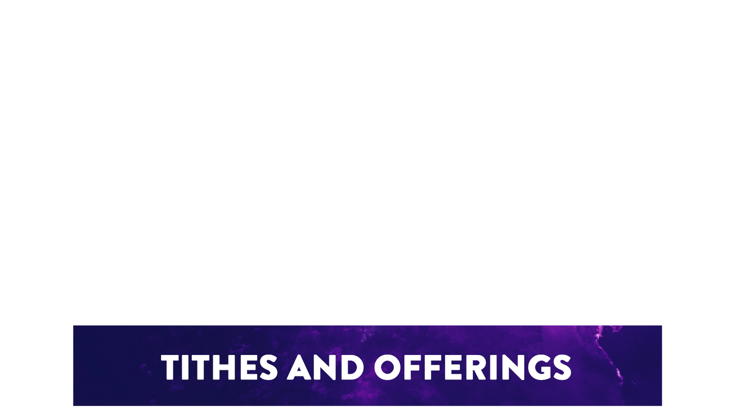Amethyst Glow Lower Third Tithes Offering