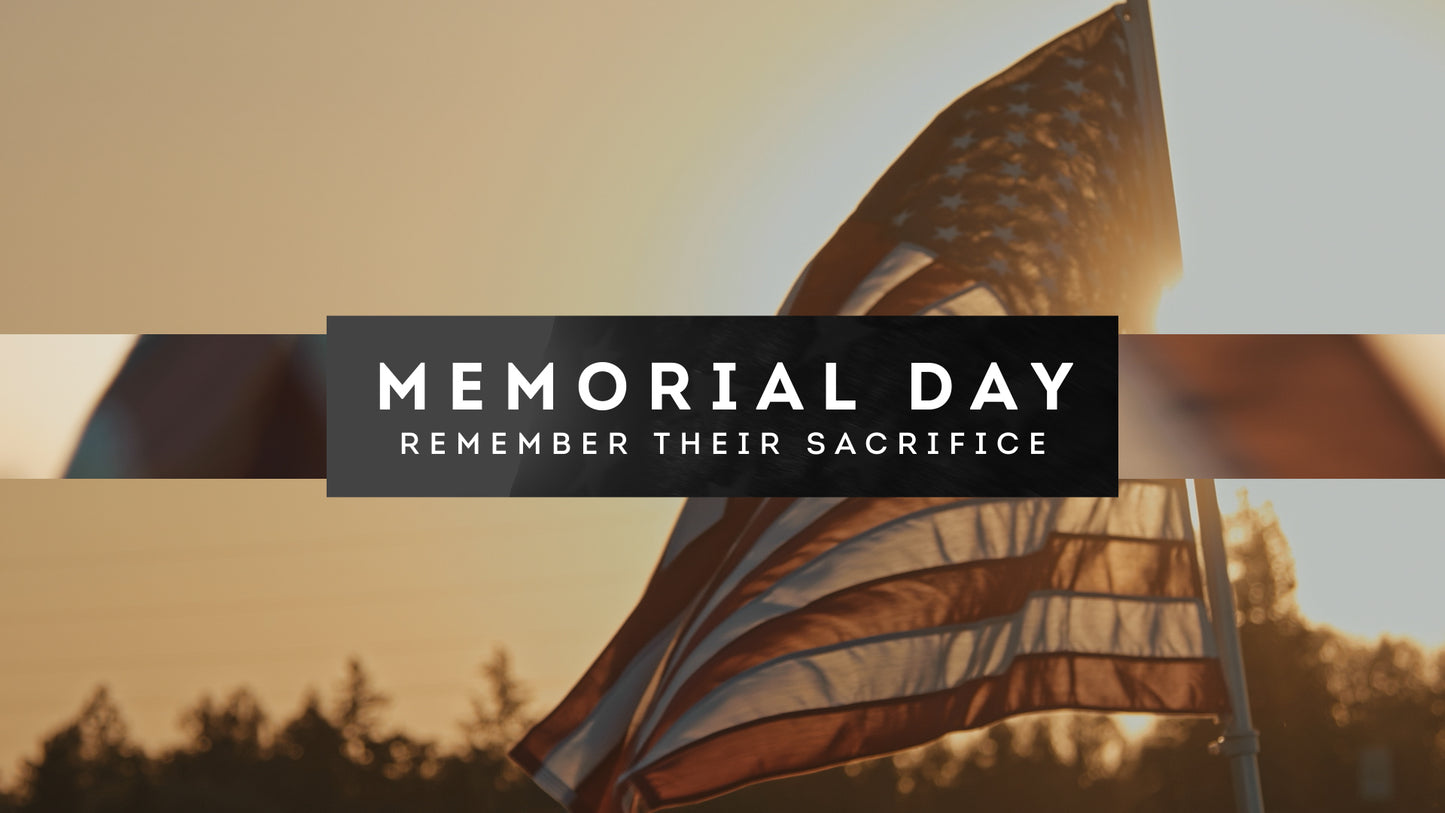 Sunset Flag Memorial Day Still