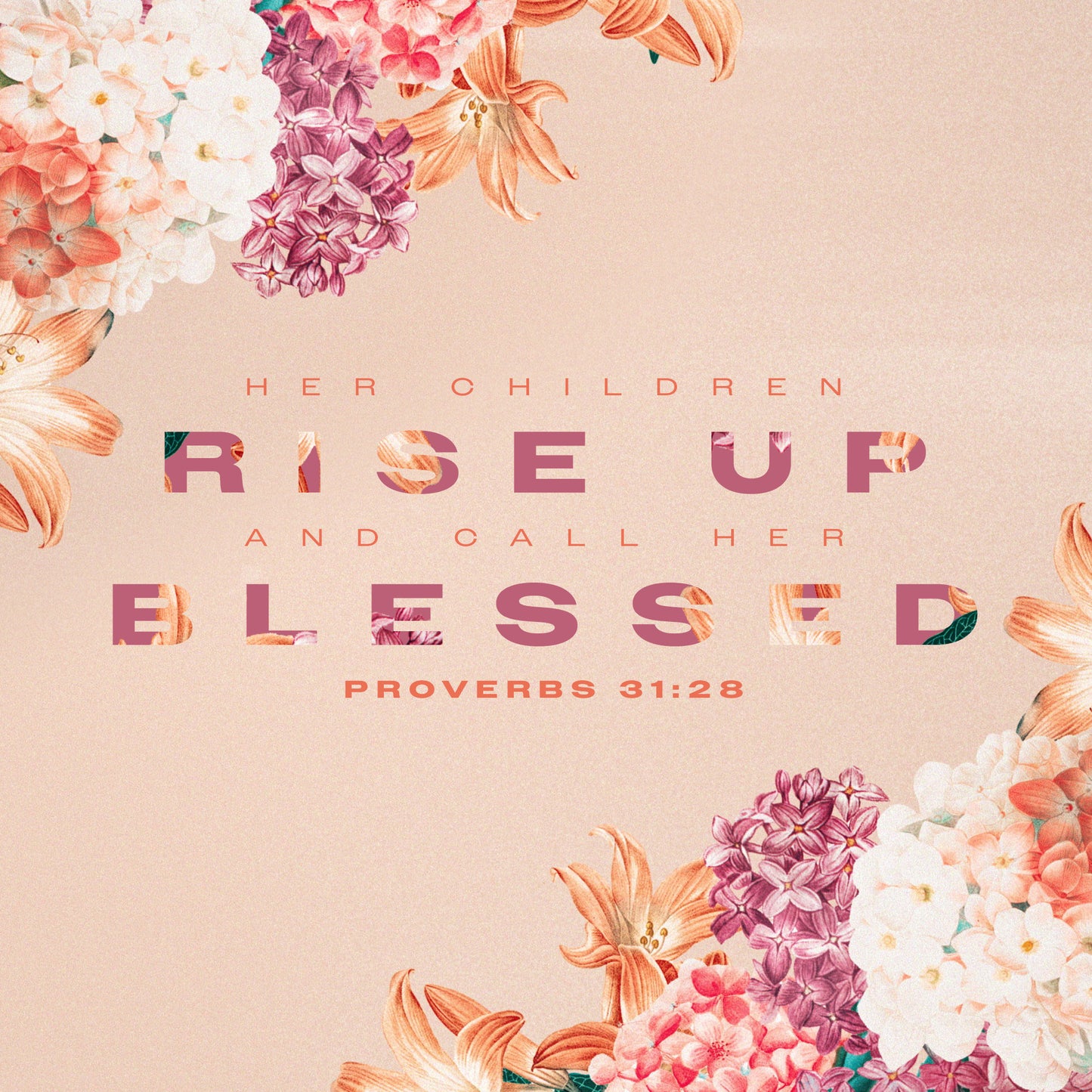 Vintage Floral Scripture