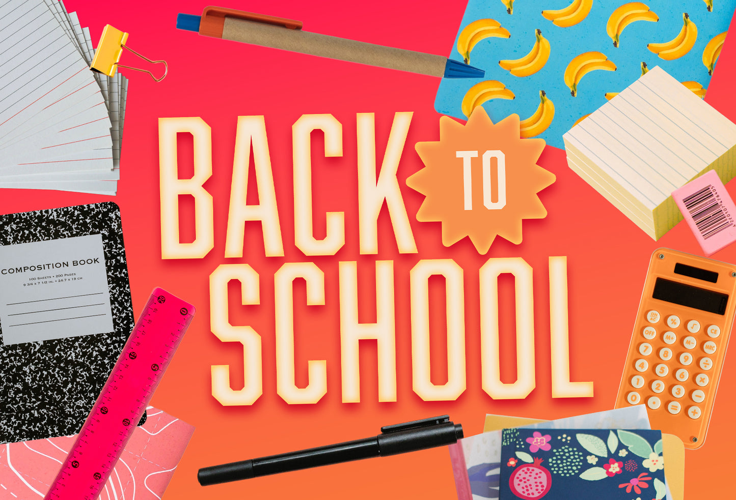 Back To School Collage 4X6 Postcard