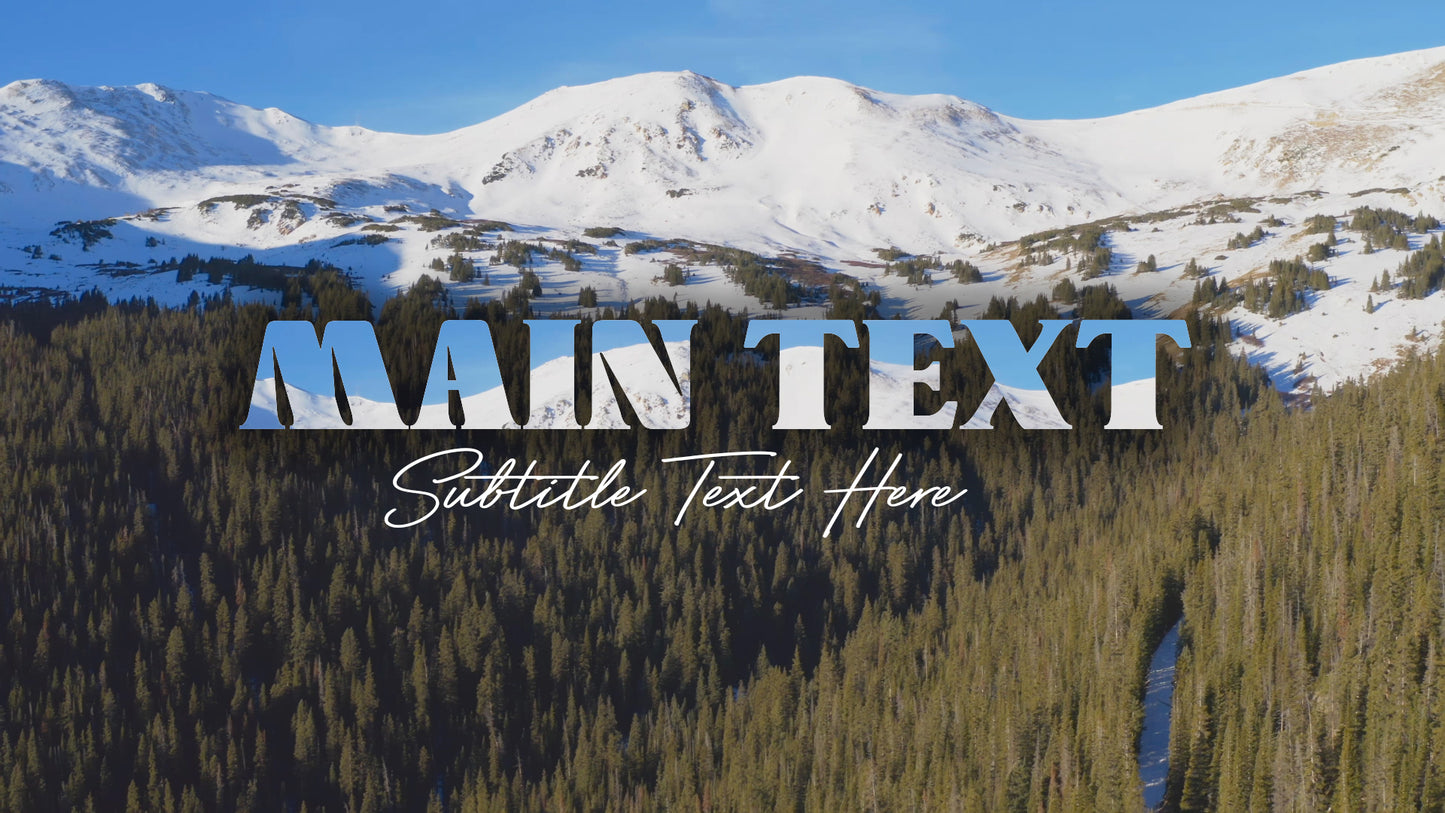 Mountain Snow Sermon Slide Sermon