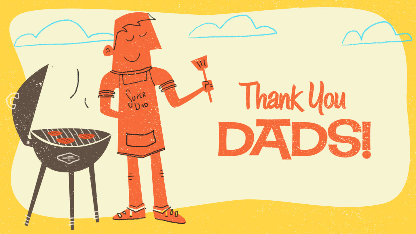 Retro Dad Thank You