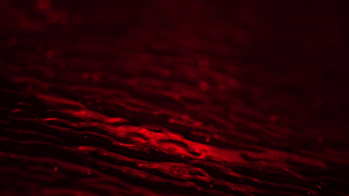 Glass Surface Red Waves
