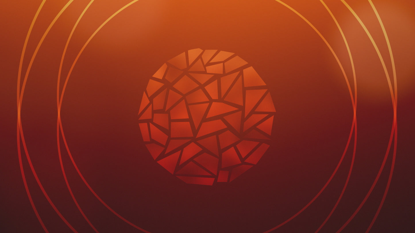 Circle Glass Orange