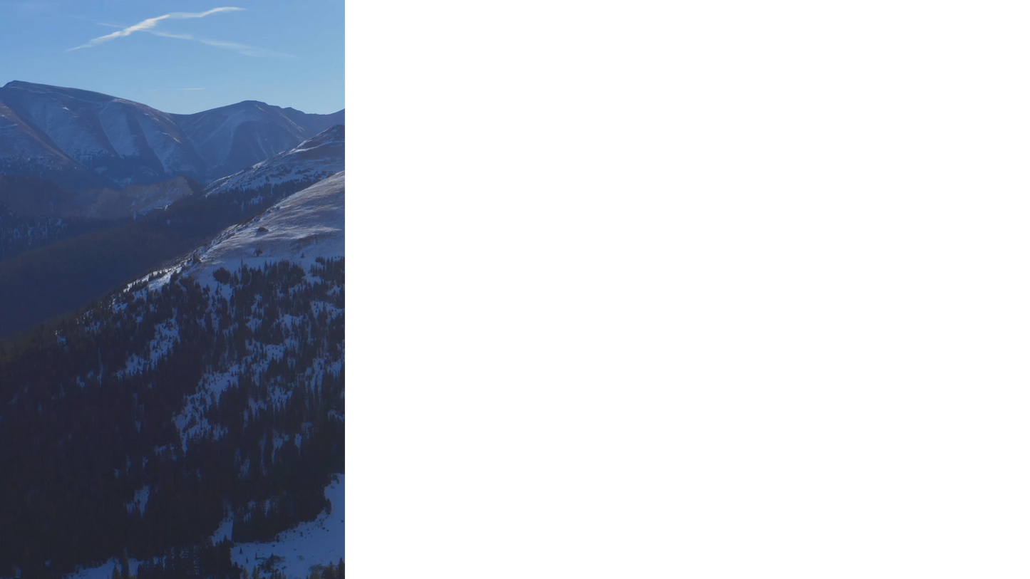 Mountain Snow Lower Third Left Blank