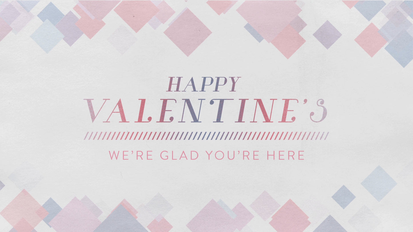 Soft Diamonds Valentine's Still