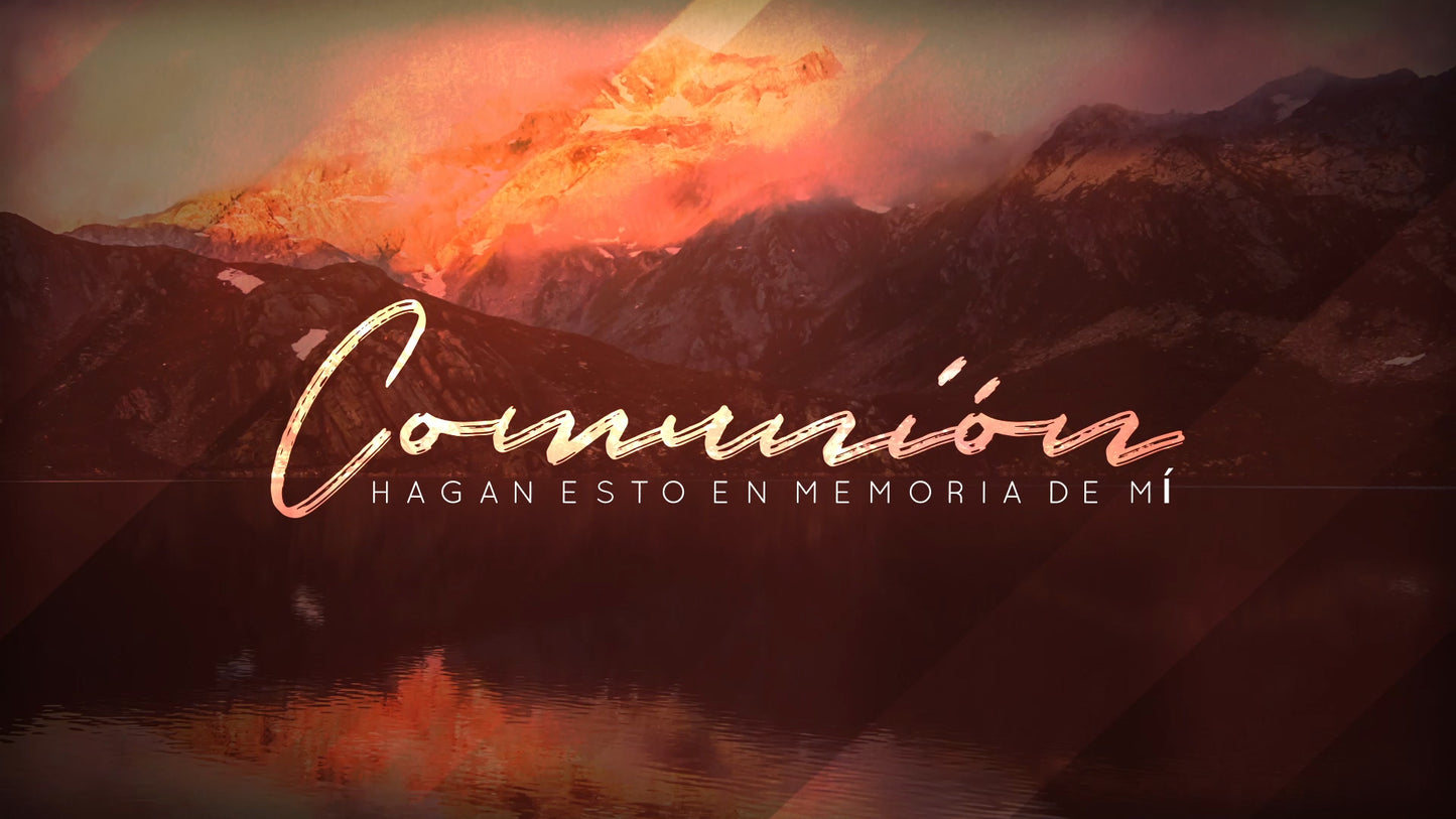 Raised Hallelujah Communion Still Spanish