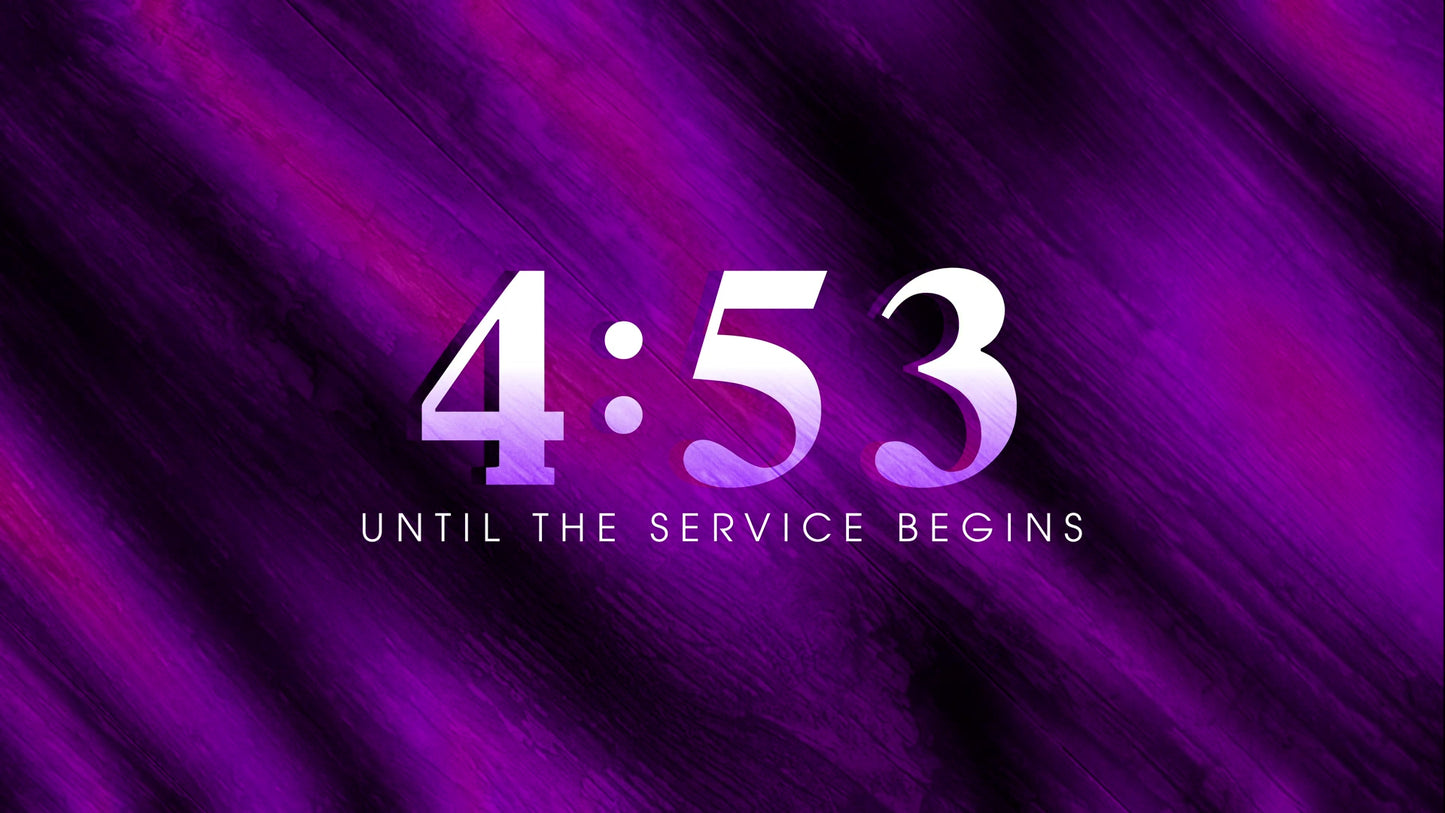Wooden Gradients Countdown