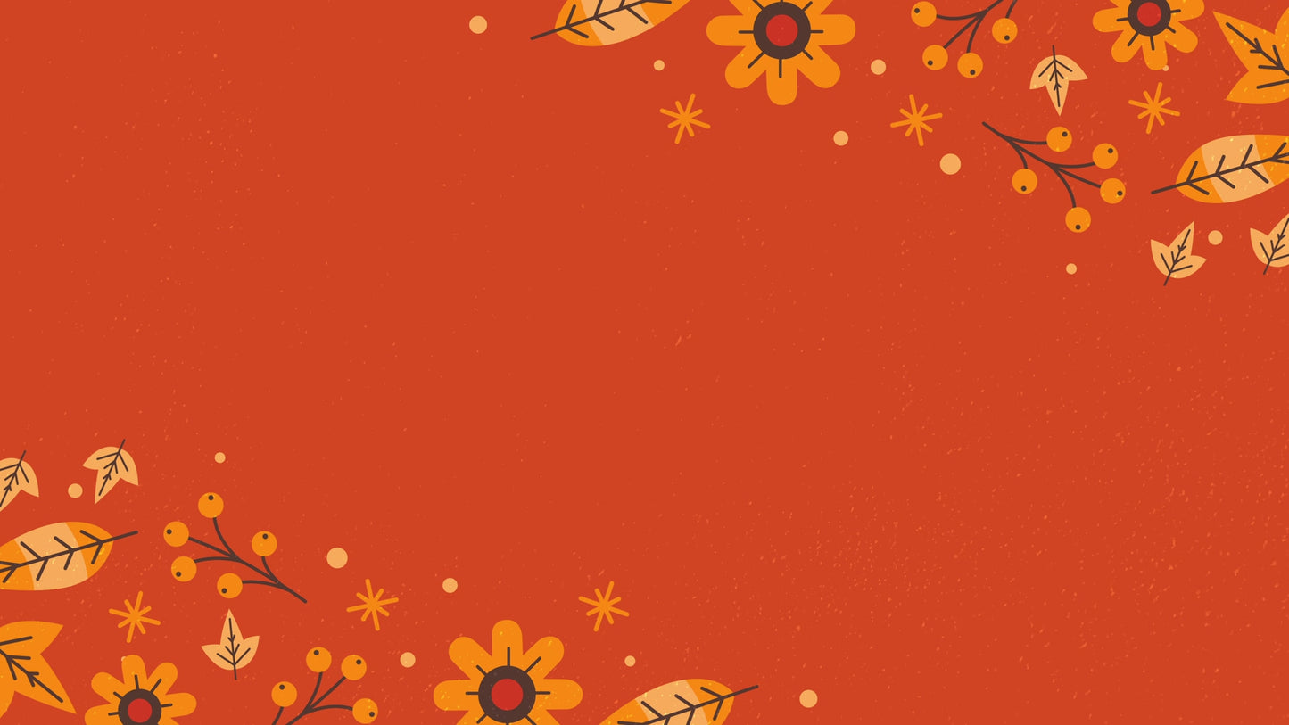 Thanksgiving Leaves Orange Alt