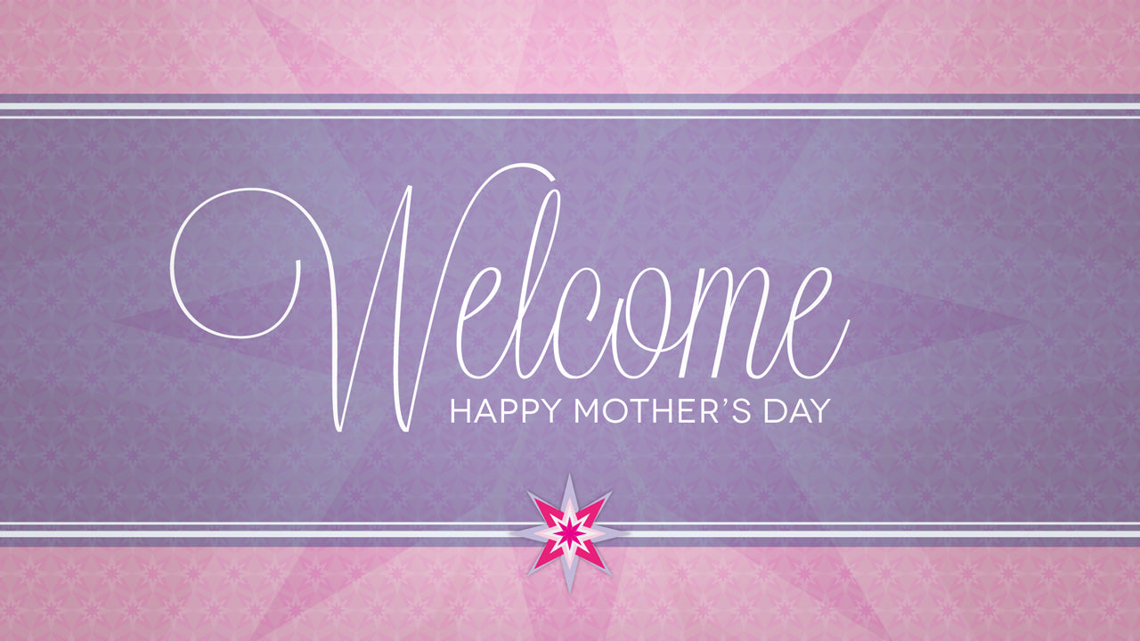 Vintage Purple Welcome