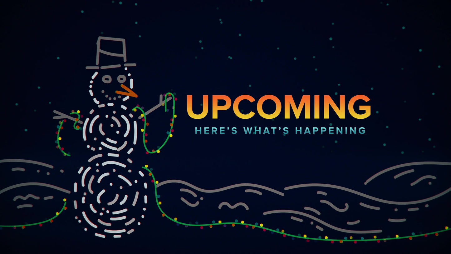 Christmas In Lights Upcoming