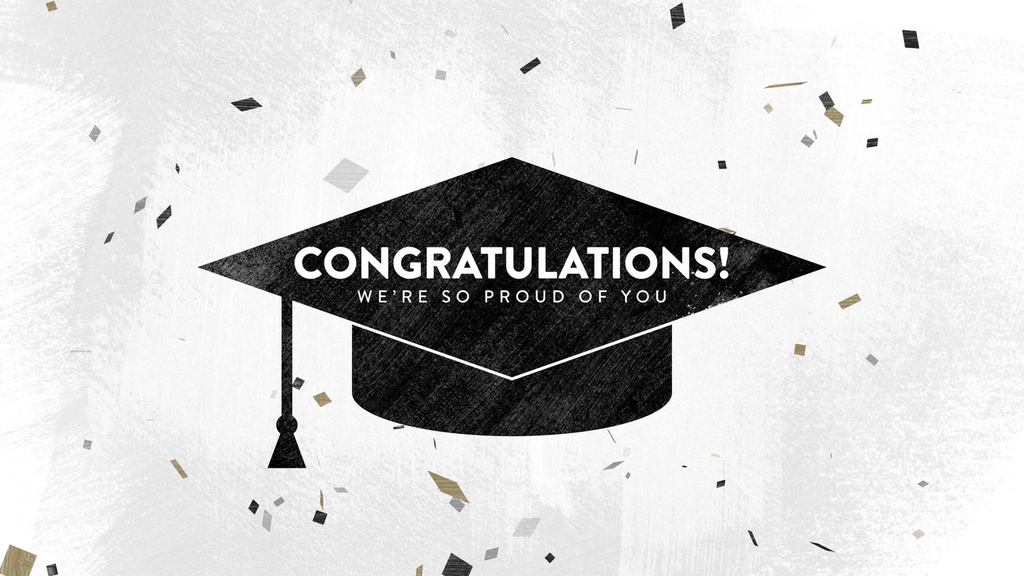 Confetti Graduation Title Still