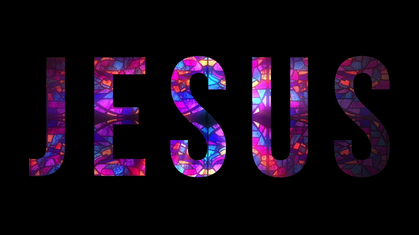 Modern Glass Jesus