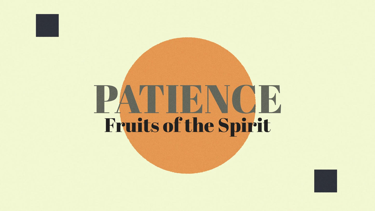 Retro Color Fruits Of The Spirit Patience