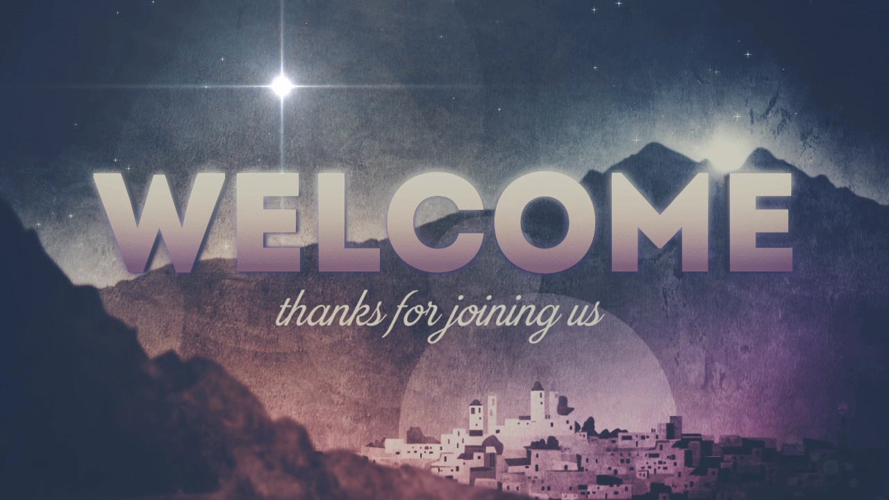 Peaceful Christmas Welcome Still