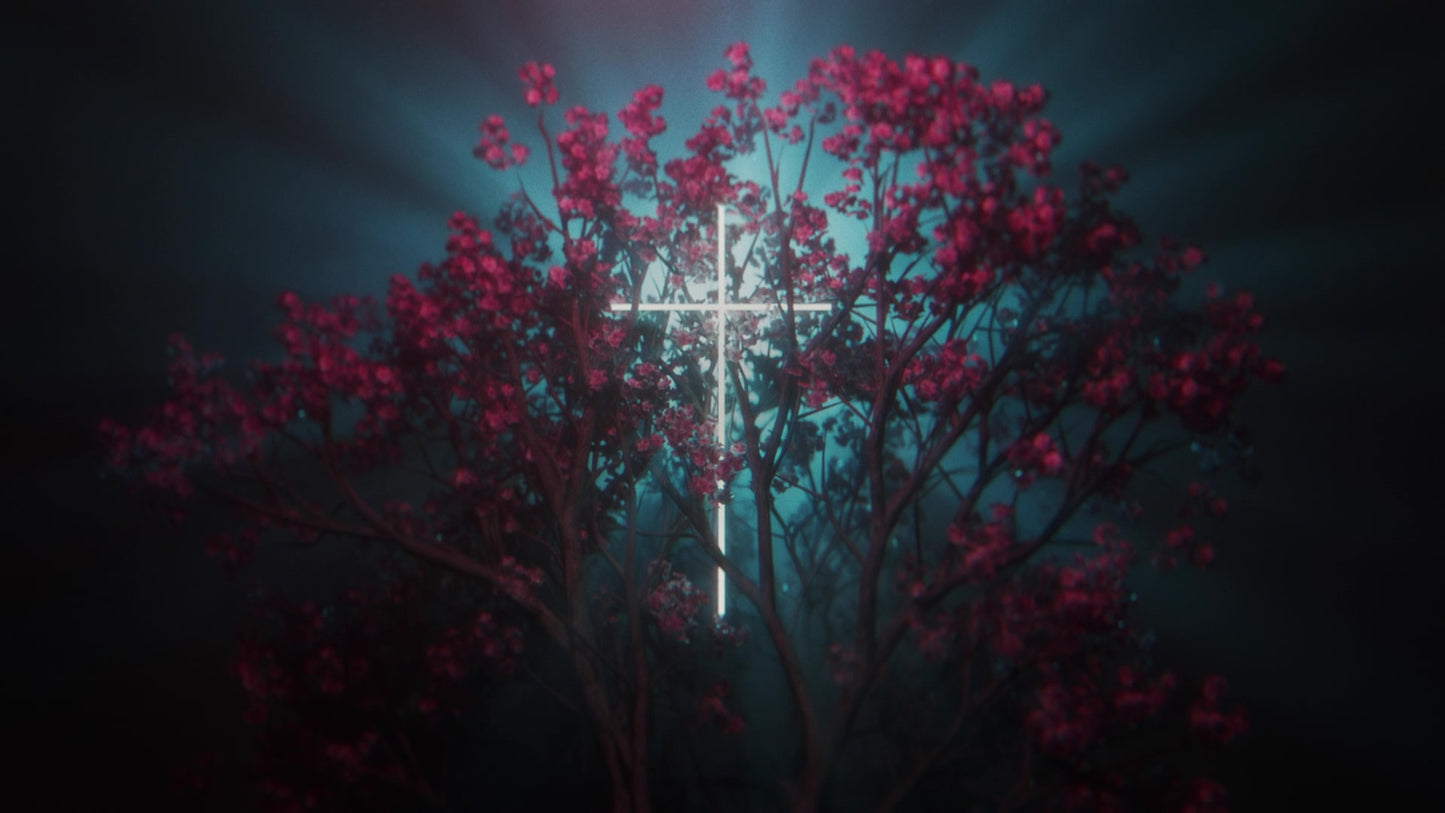 Holy Week 12 Neon Cross