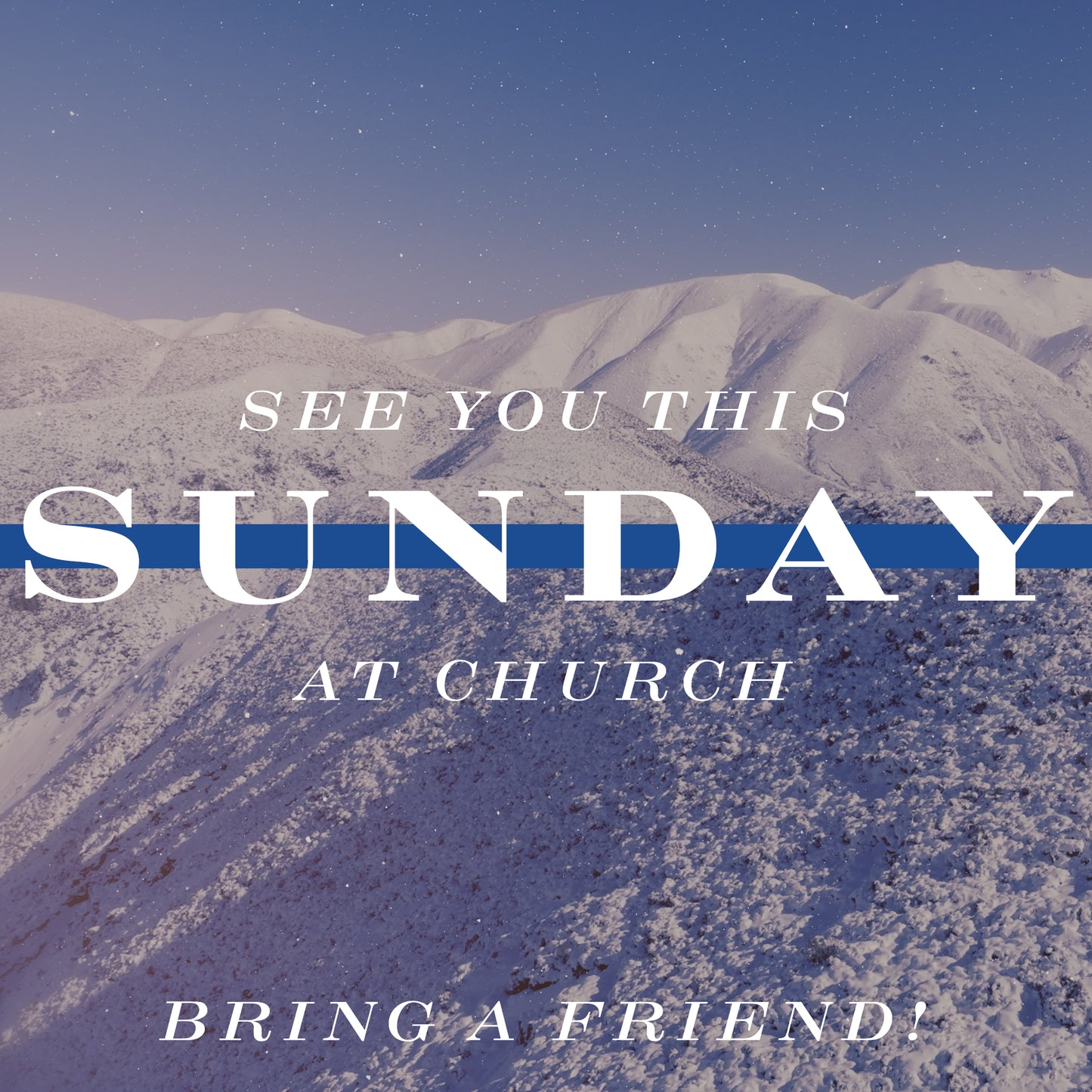 Deep Winter Sunday