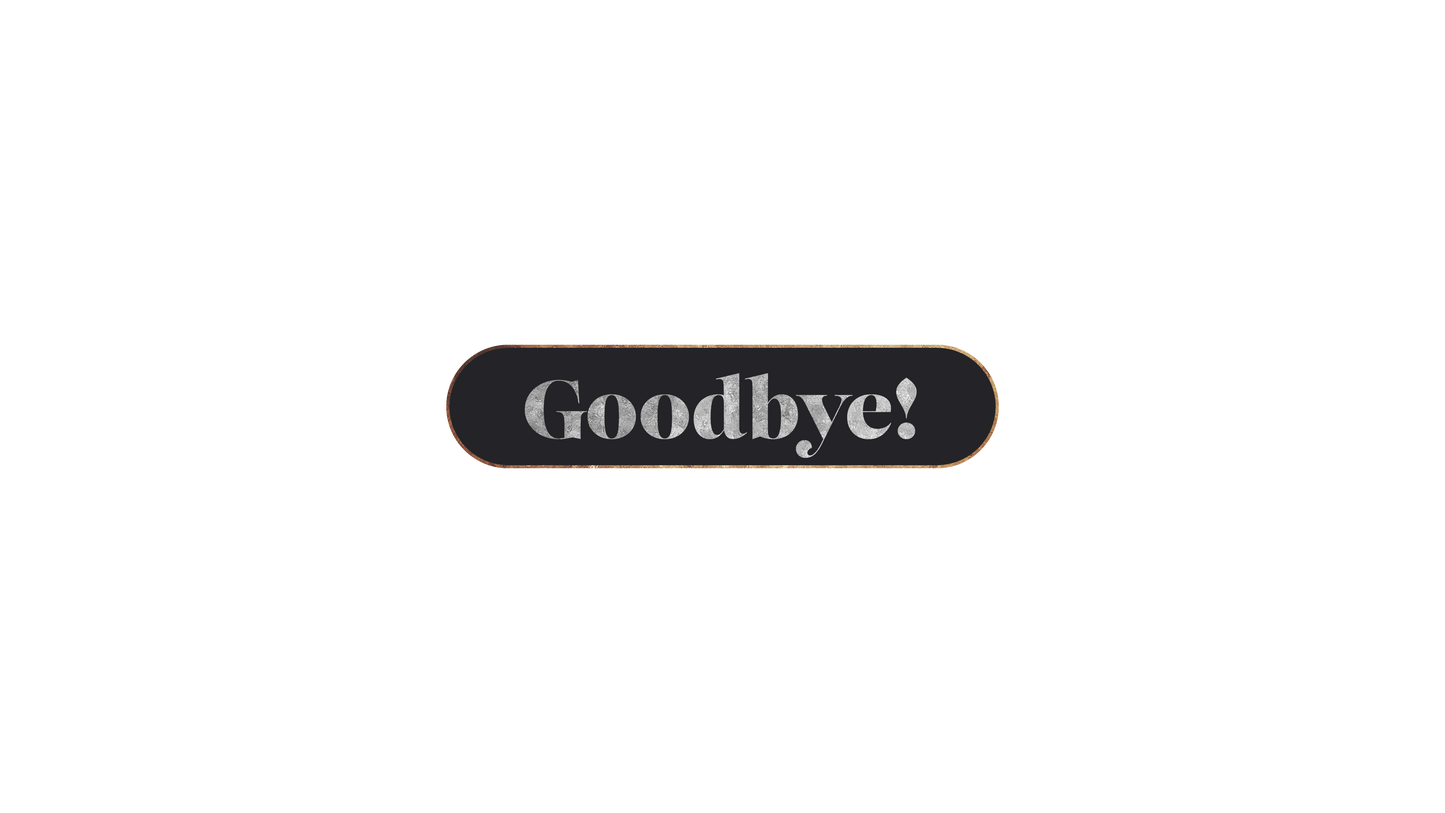 Advent Glitter Goodbye