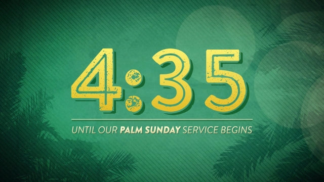 Palm Sunday Branches Countdown