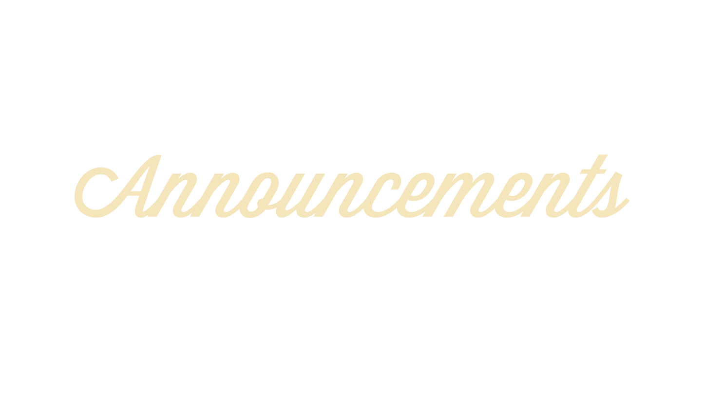 Christmas Night Announcements