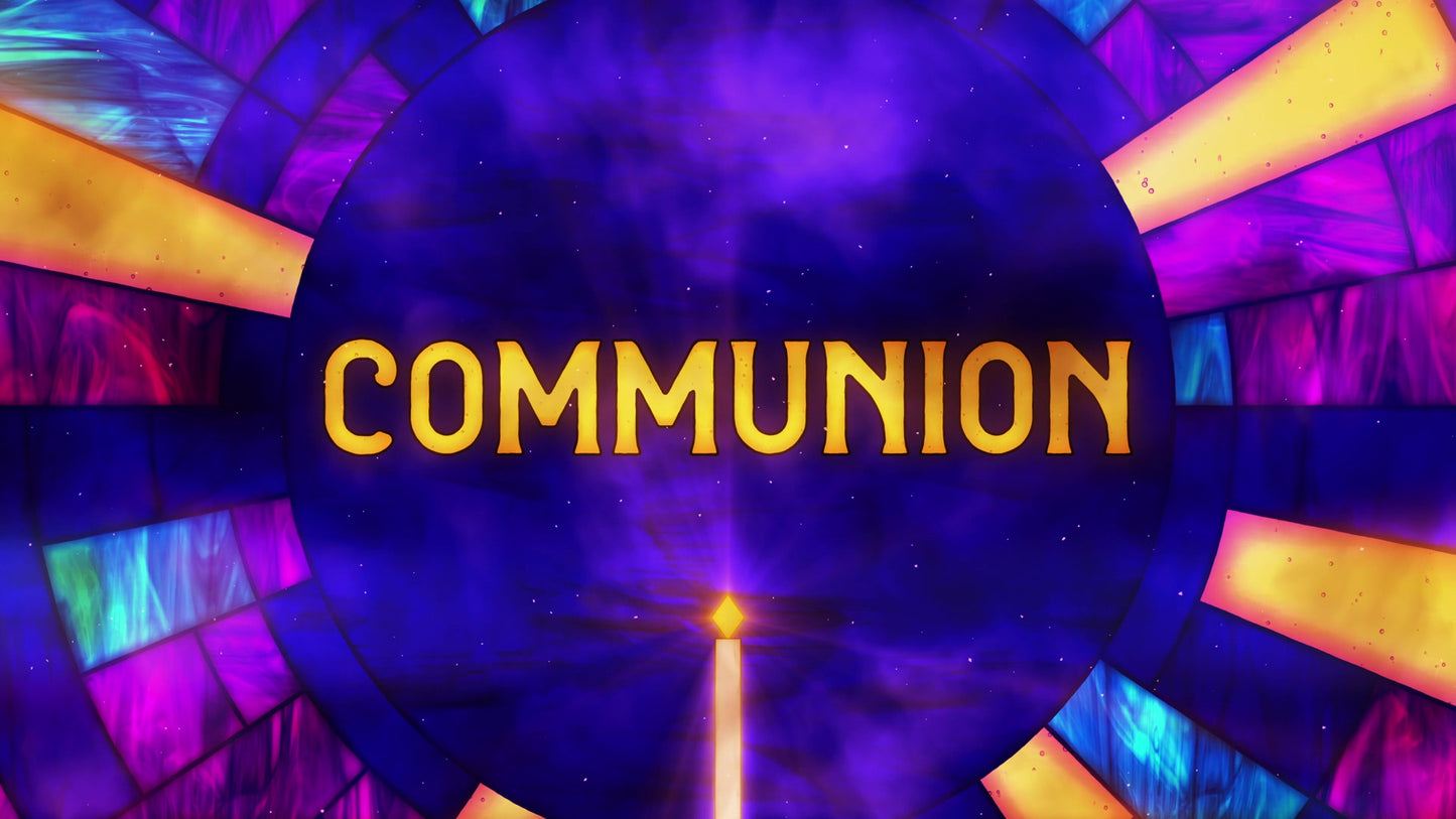 Stained Glass Christmas Communion