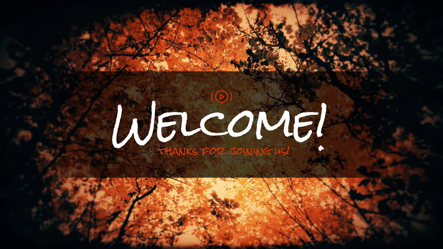 Autumn Fire Welcome Stream
