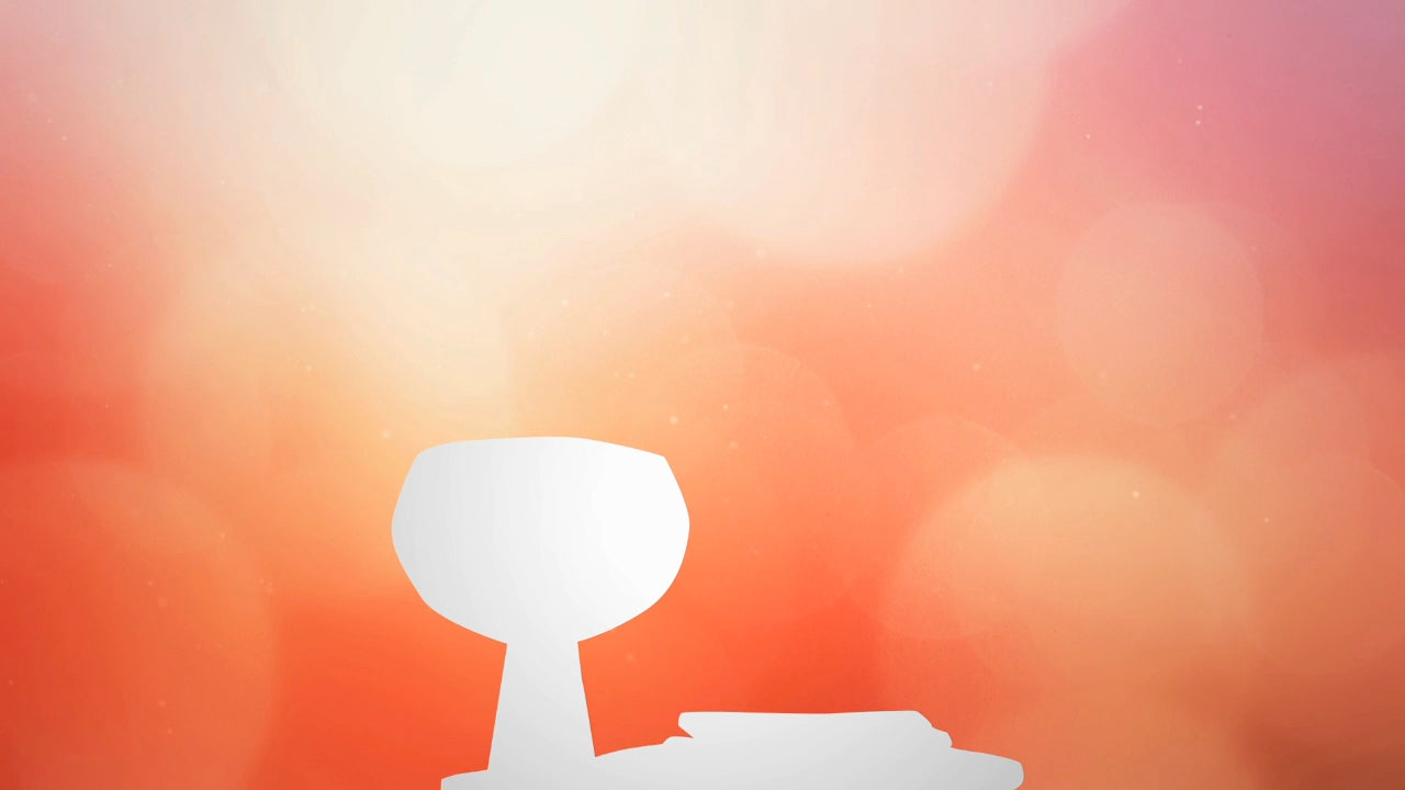 Spring Bokeh Communion Blank Still