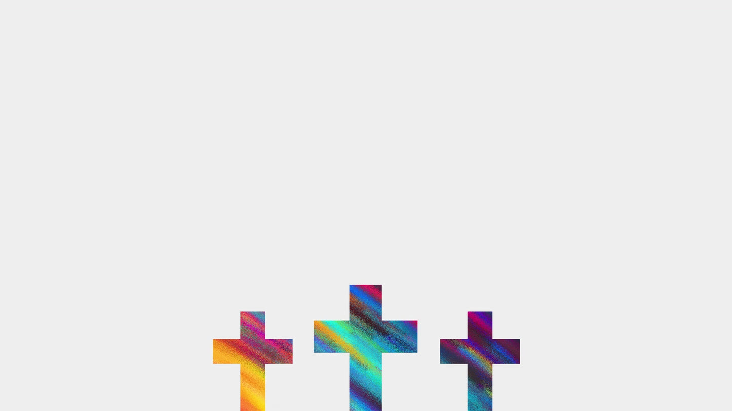 Colorful Easter Cross