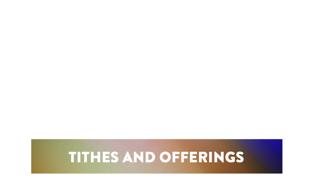 Faded Light Lower Third Tithes Offering