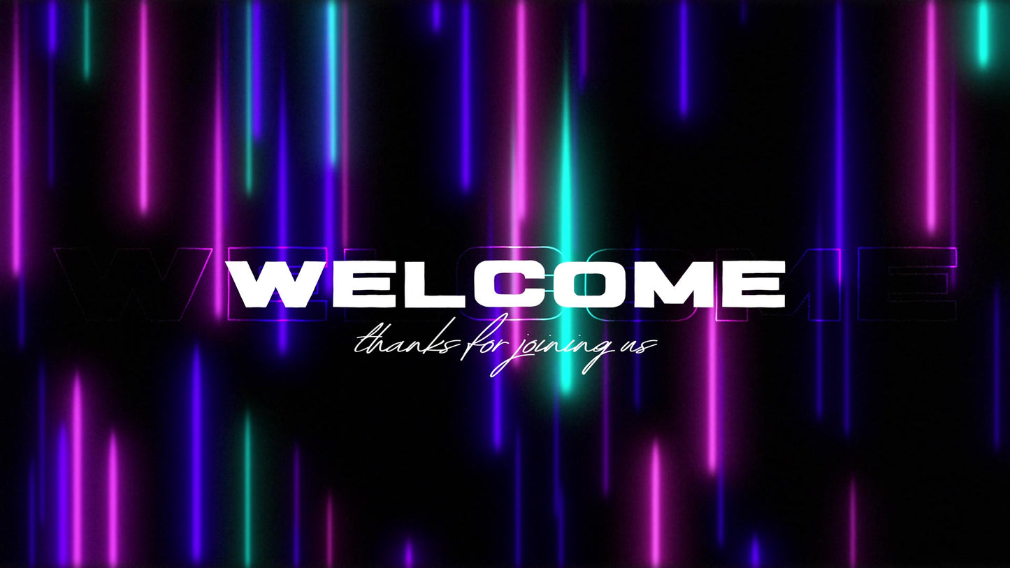 Neon Rain Welcome