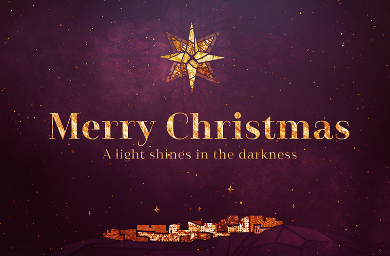Christmas Glass Postcard 2