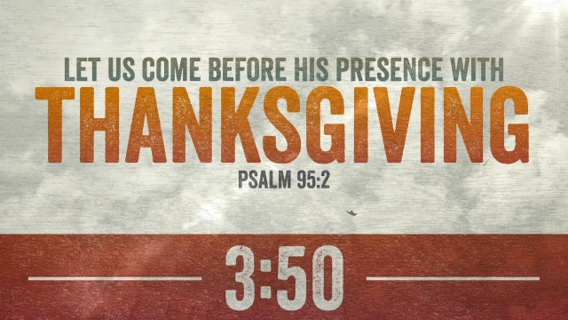 Thanksgiving Clouds Verses Countdown