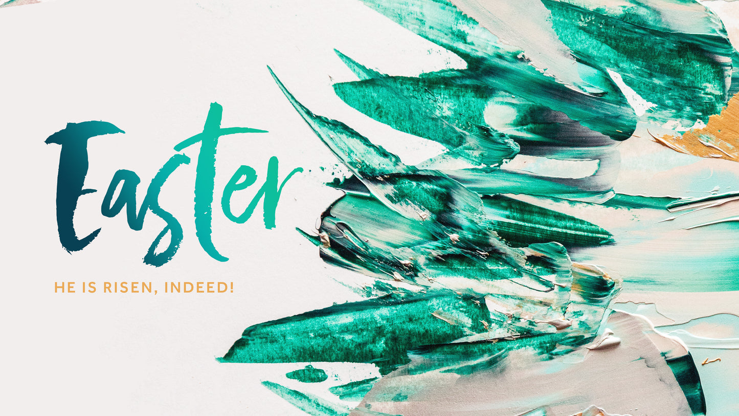 Easter Paint Sermon Title