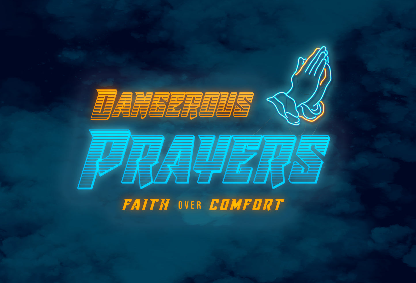Neon Prayer 8X5 Postcard