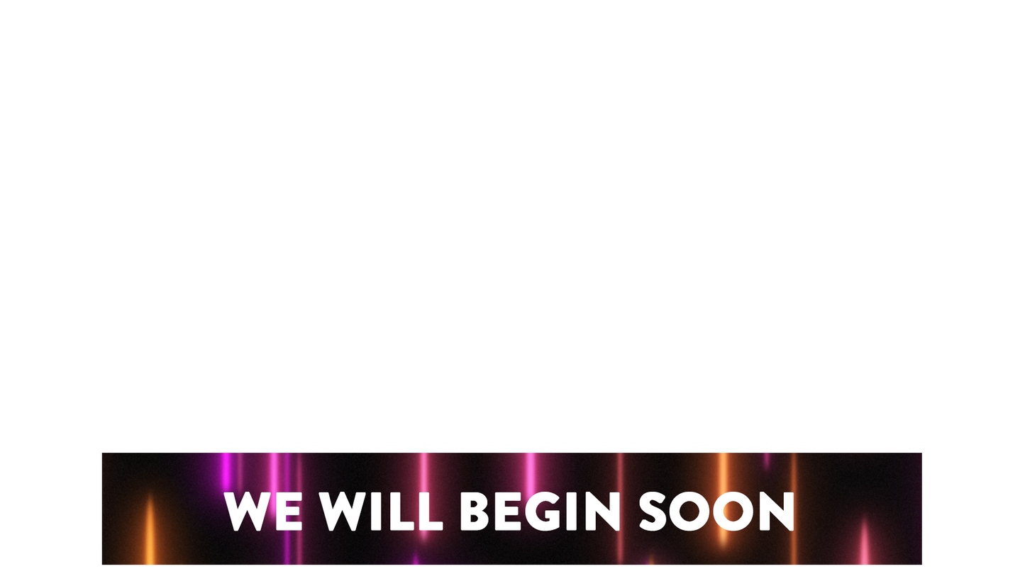 Neon Rain Lower Third We Will Begin Soon
