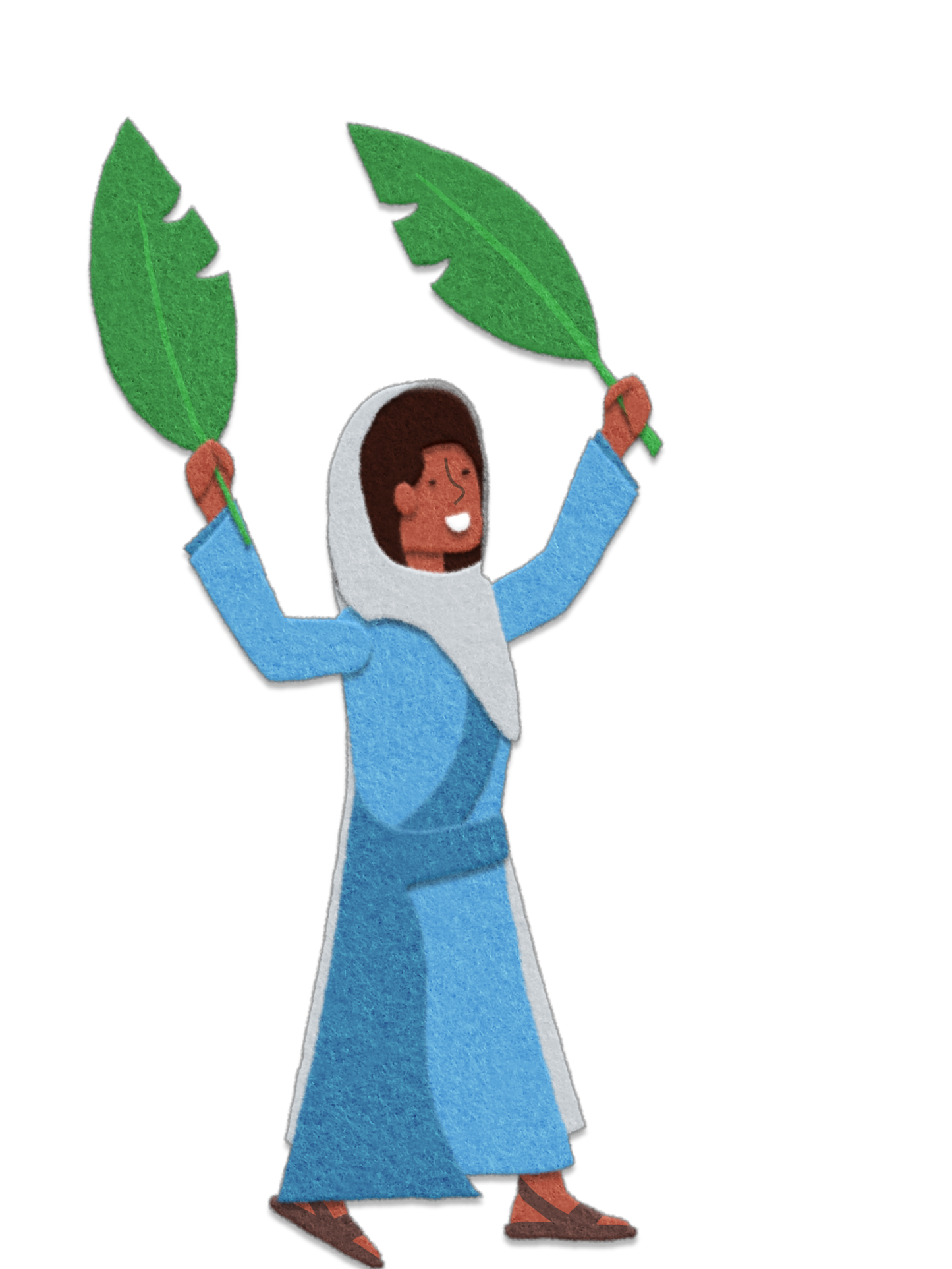 Palm Sunday Flannelgraph Woman 2