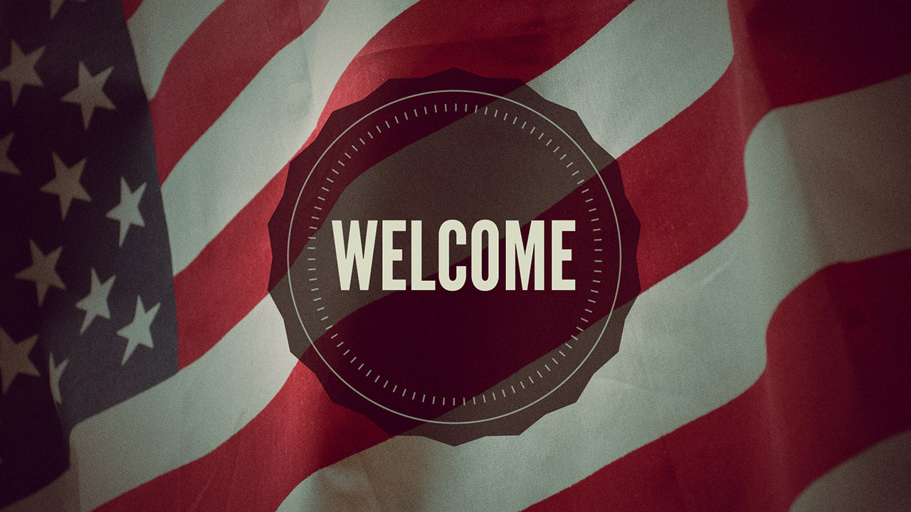 Memorial Flag Welcome