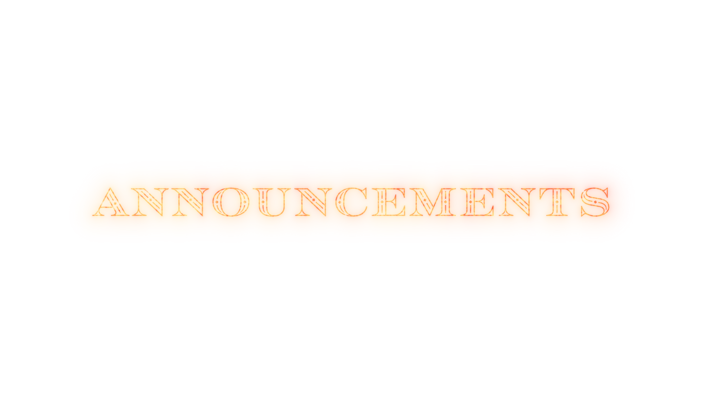 Holy Night Announcements