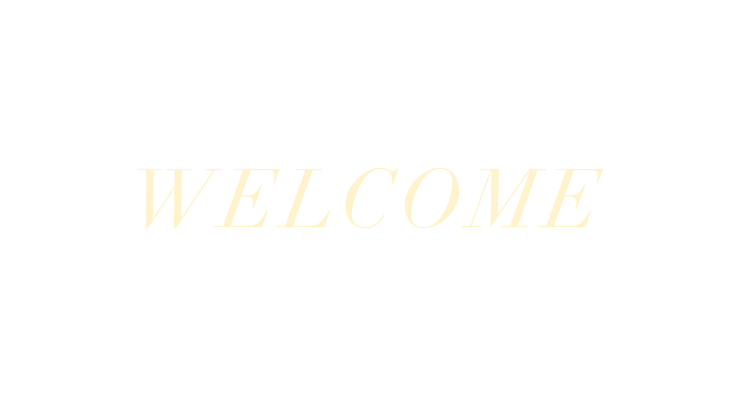 Welcome